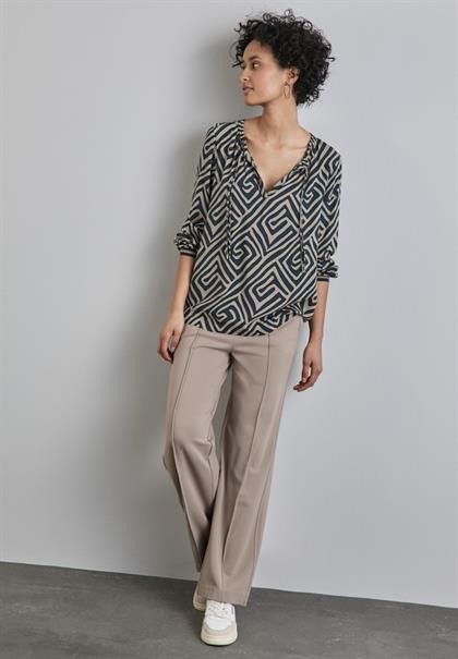 Gemusterte Bluse cool vintage green