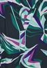 Gemusterte Bluse fir green