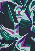 Gemusterte Bluse fir green