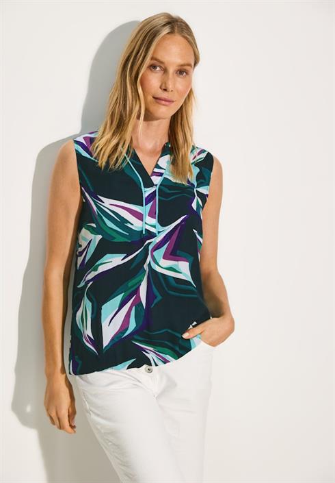 gemusterte-bluse-fir-green