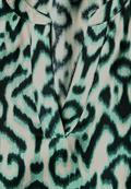 Gemusterte Bluse hunter green