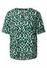 Gemusterte Bluse hunter green