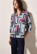 Gemusterte Bluse light alabaster white