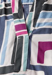 Gemusterte Bluse light alabaster white