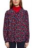 Gemusterte Bluse mit Bindedetail pink