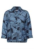 Gemusterte Bluse universal blue