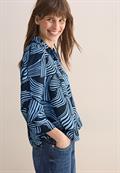 Gemusterte Bluse universal blue
