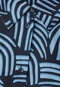 Gemusterte Bluse universal blue