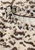 Gemusterte Chiffon-Tunika morning beige