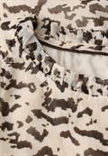 Gemusterte Chiffon-Tunika morning beige