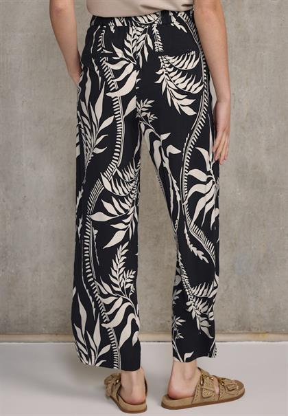 Gemusterte Culotte black