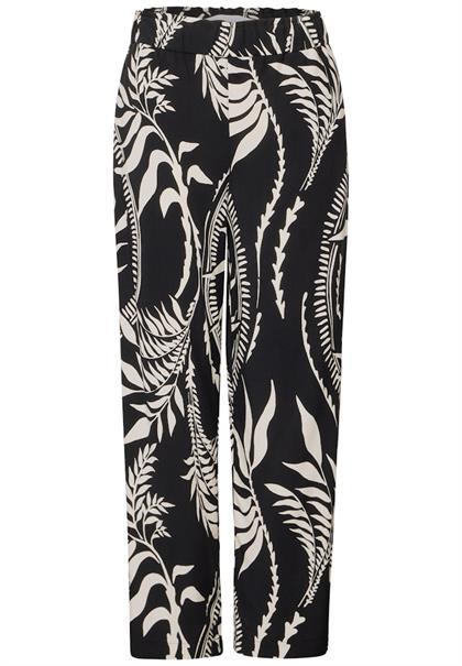 Gemusterte Culotte black