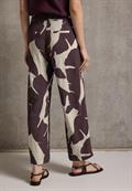 Gemusterte Culotte fudge red