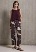 Gemusterte Culotte fudge red