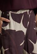 Gemusterte Culotte fudge red