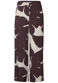 Gemusterte Culotte fudge red