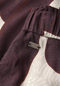 Gemusterte Culotte fudge red