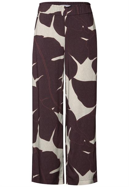 Gemusterte Culotte fudge red