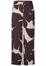 Gemusterte Culotte fudge red