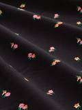 Gemusterte Kurzarm-Bluse small black flower print