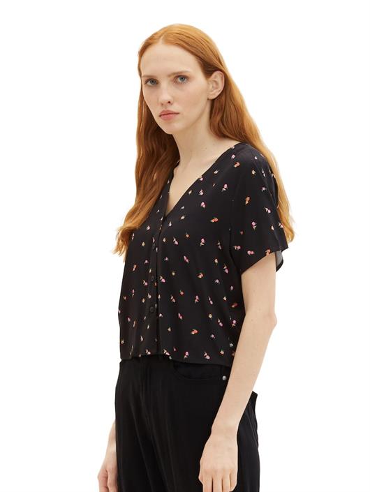 gemusterte-kurzarm-bluse-small-black-flower-print