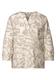 Gemusterte Leinenmix-Bluse dark moonstone sand