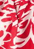 Gemusterte Leinenmix-Bluse glory red