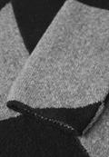 Gemusterte Strickjacke black