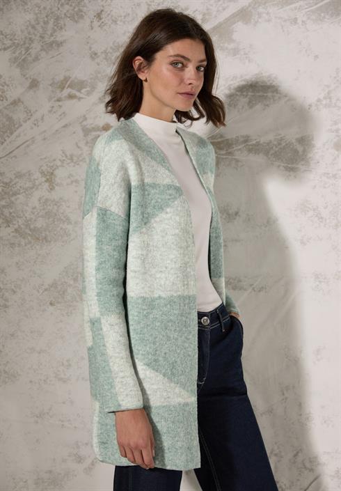 gemusterte-strickjacke-glaced-green-melange