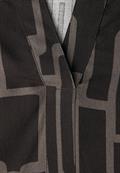 Gemusterte Tunika darkest brown