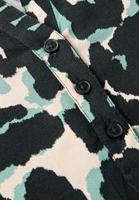 Gemusterte Tunika ink green