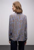 Gemusterte Tunika mit Tape frosted blue
