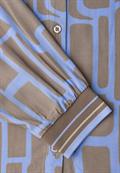 Gemusterte Tunika mit Tape frosted blue