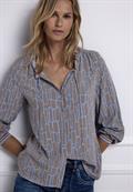 Gemusterte Tunika mit Tape frosted blue