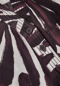 Gemusterte Tunika mulberry red