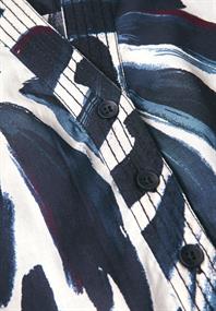 Gemusterte Tunika urban dark blue