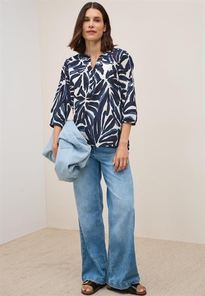 Gemusterte Tunika urban dark blue