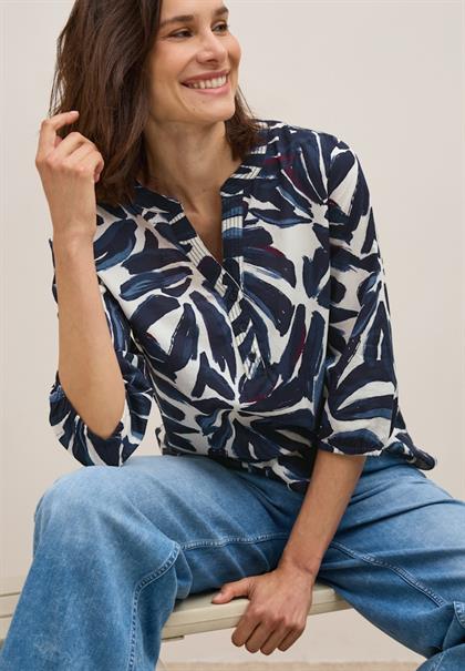 Gemusterte Tunika urban dark blue