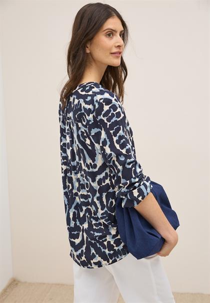 Gemusterte Tunika urban dark blue