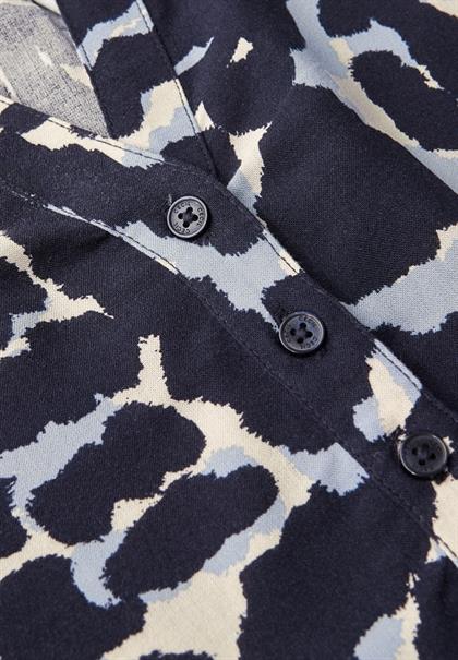Gemusterte Tunika urban dark blue