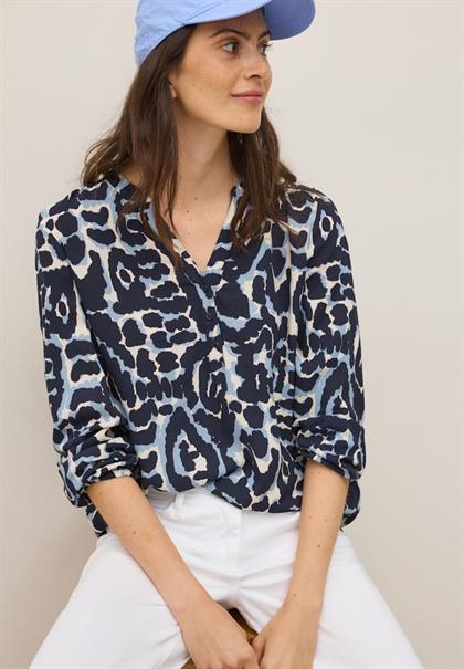 Gemusterte Tunika urban dark blue