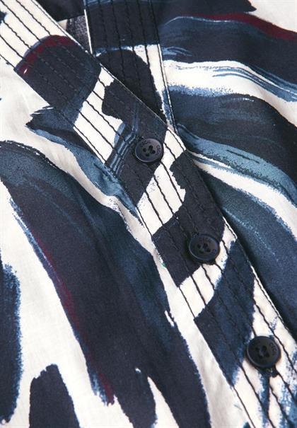 Gemusterte Tunika urban dark blue