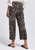 Gemusterte Wide Leg Hose black