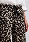 Gemusterte Wide Leg Hose black