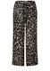 Gemusterte Wide Leg Hose black