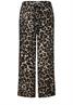 Gemusterte Wide Leg Hose black