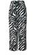 Gemusterte Wide Leg Hose pine grove green