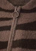 Gemusterter Cardigan silk brown