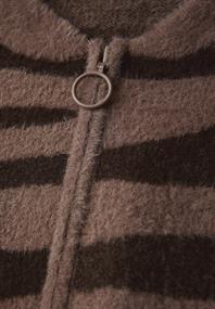 Gemusterter Cardigan silk brown