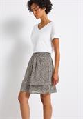 Gemusterter Chiffon-Rock nomad brown
